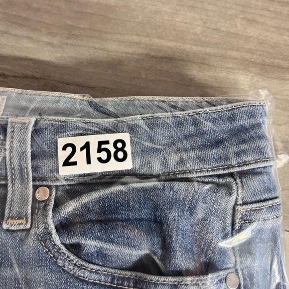 Paige Hoxton Ankle Distressed Jeans Womens 30 waist Blue Stretch Denim 2158 - Picture 9 of 9